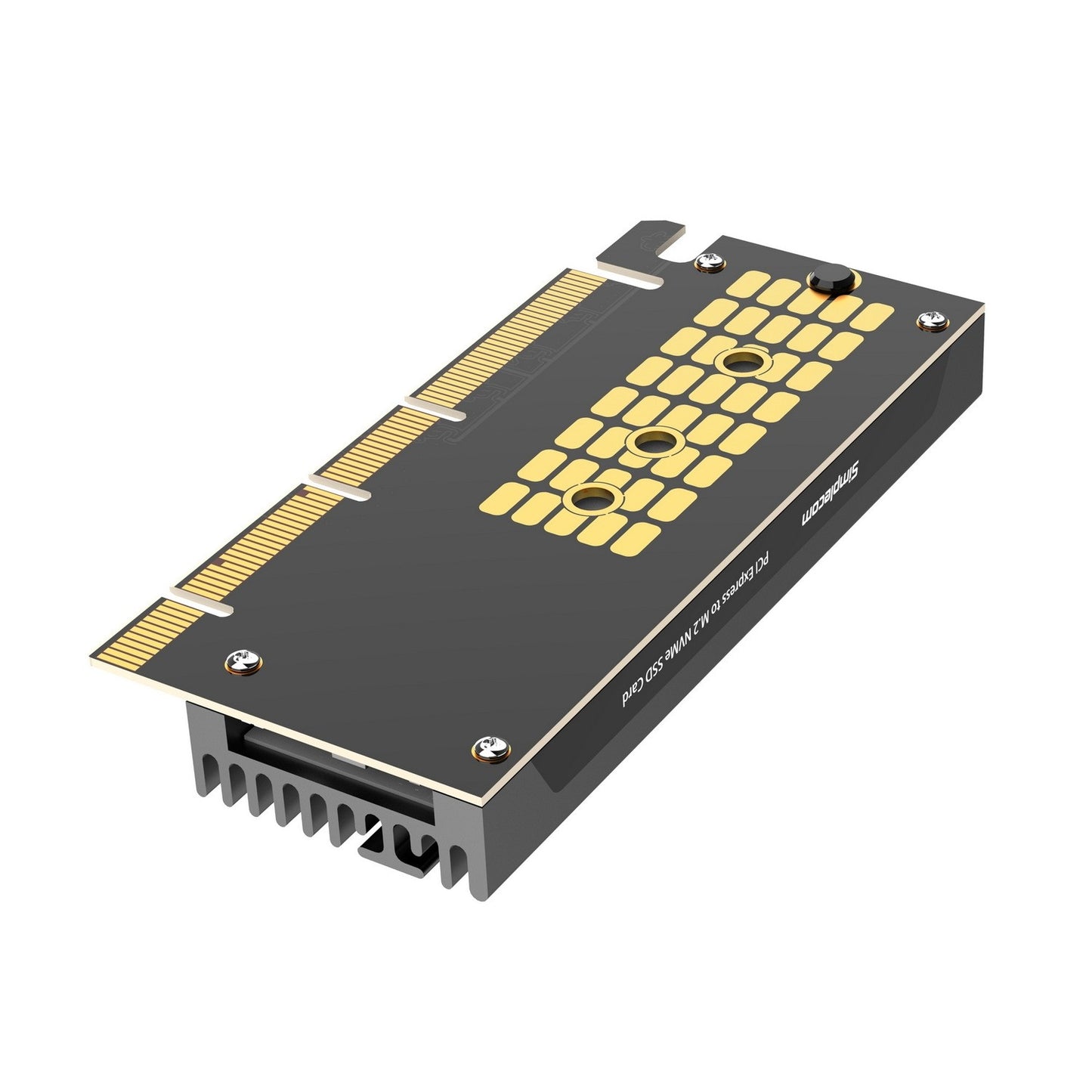 Simplecom EC415B NVMe M.2 SSD to PCIe x4 x8 x16 Expansion Card with Aluminium He image 2