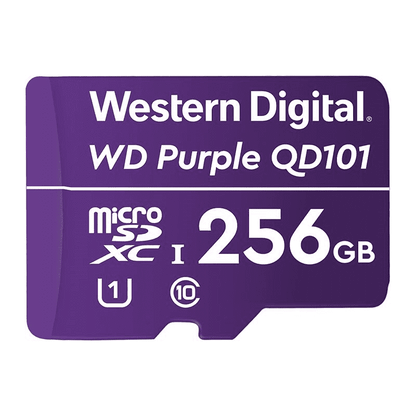 Western Digital WD Purple 256GB MicroSDXC Card 24/7 -25°C to 85°C Weather & Hu image 0