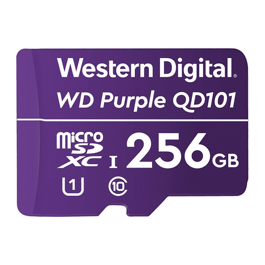 Western Digital WD Purple 256GB MicroSDXC Card 24/7 -25°C to 85°C Weather & Hu image 0