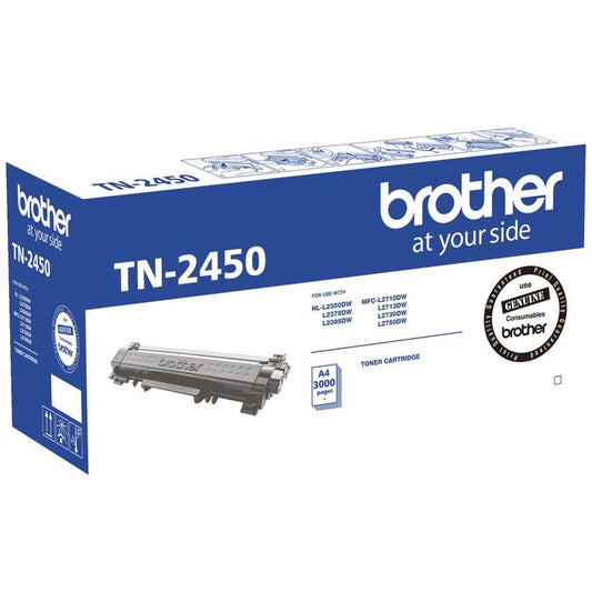 Brother TN-2450 Mono Laser Toner- Standard, HL-L2350DW/L2375DW/2395DW/MFC-L2710D image 0