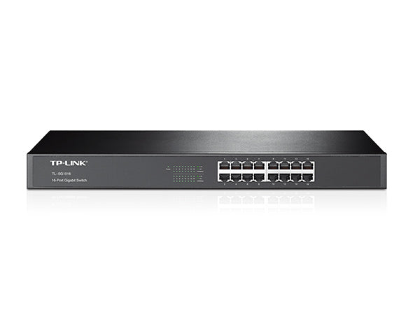 TP-Link TL-SG1016D 16-Port Gigabit Desktop/Rackmount Unmanaged Switch Energy-eff image 0