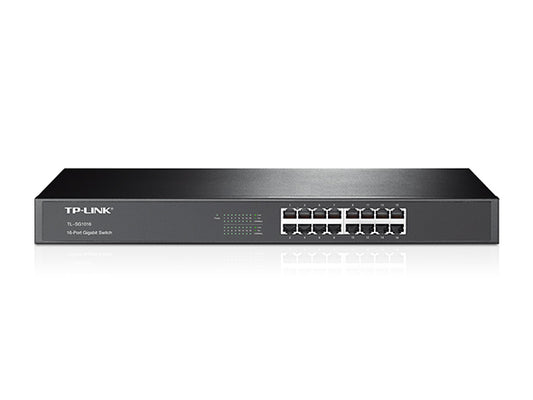 TP-Link TL-SG1016D 16-Port Gigabit Desktop/Rackmount Unmanaged Switch Energy-eff image 0