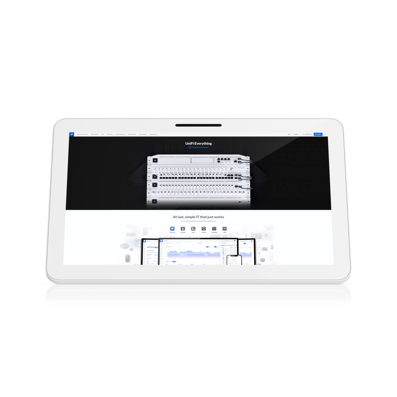 Ubiquiti Connect Display,  21.5' Full HD PoE++ Touchscreen Designed for UniFi Co image 1