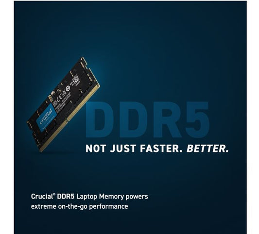 Crucial 48GB (1x48GB) DDR5 SODIMM 5600MHz CL46 Laptop Laptop Memory image 1