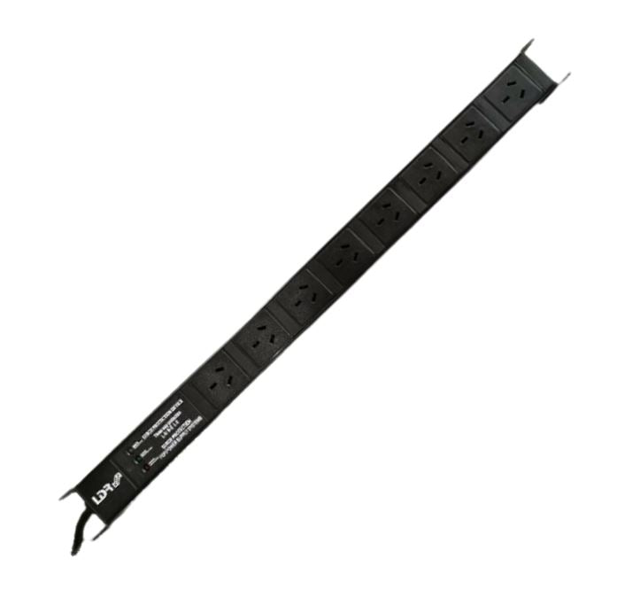 LDR 8-Port 10A Power Distribution Unit AU Approved - 8x 3-Pin AU/NZ Outlets/Slot image 0