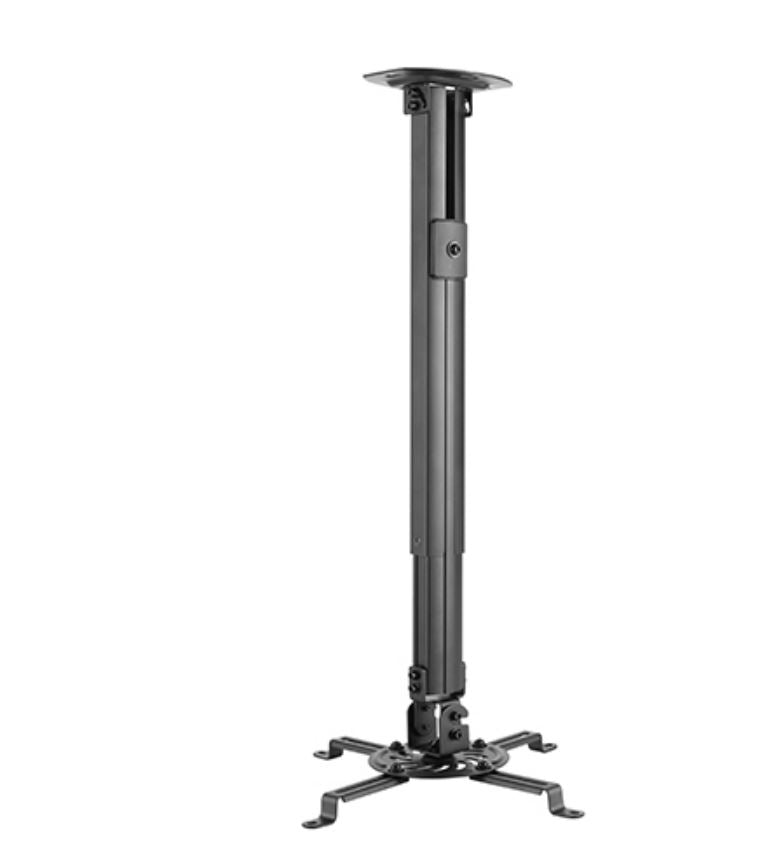 Brateck Steel Projector Ceiling Mount in Black Fit most Projectors Up to 13.5kg image 0