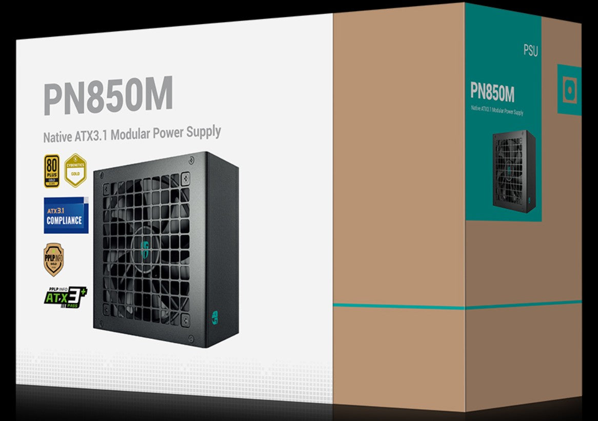 DeepCool PN850M Gamer Storm 850W 80+ Gold Certified Fully Modular ATX Power Supp image 0