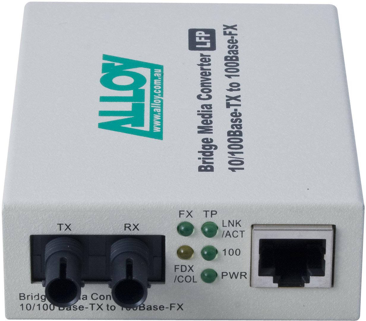 Alloy FCR200STR  10/100Base-TX to 100Base-FX Multimode Fibre (STR) Converter wit image 1