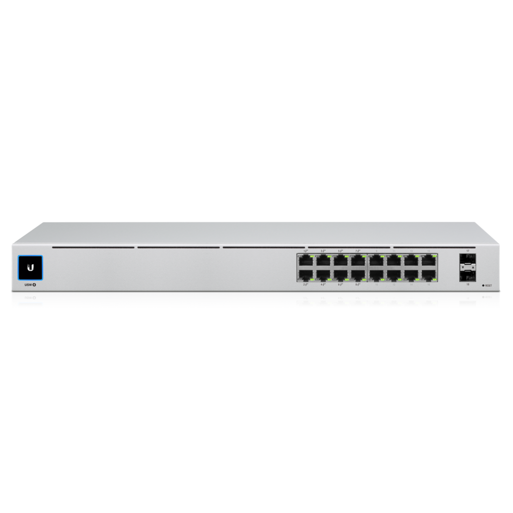 Ubiquiti UniFi 16-port Managed Gigabit Switch - 8x PoE+ Ports, 8x Gigabit Ethern image 1