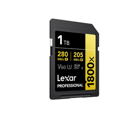 Lexar Professional 1800x 1TB SDXC™ UHS-II Card GOLD Series 1TB—C10,  UHS-II( image 1