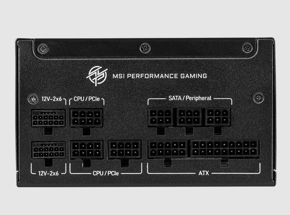 MSI MAG A1250GS PCIE5 ATX Power Supply Unit, 80 PLUS Gold, Fully modular flat ca image 3