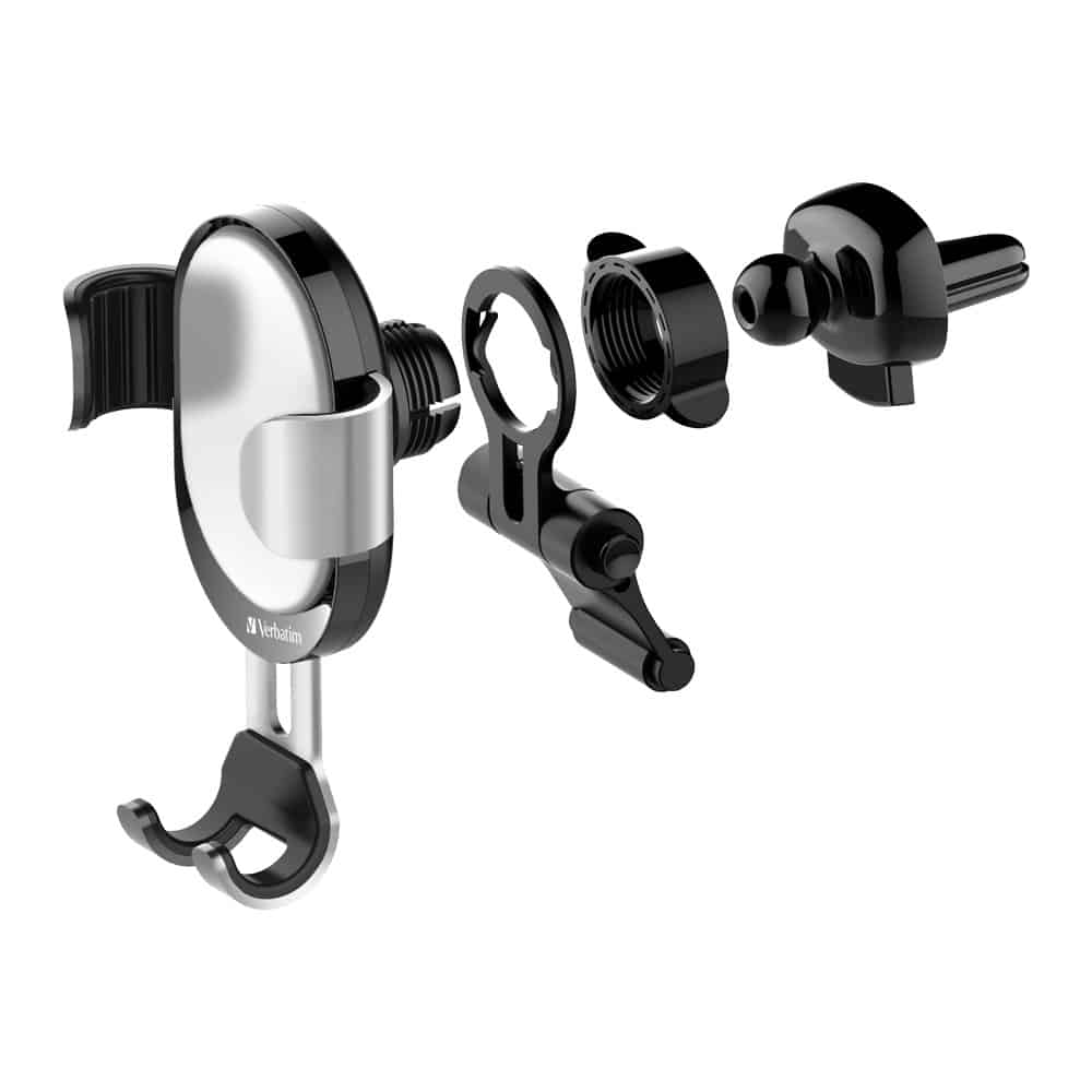Verbatim Verbatim Car Air Vent Phone Holder Gravity with Grip - Silver image 2