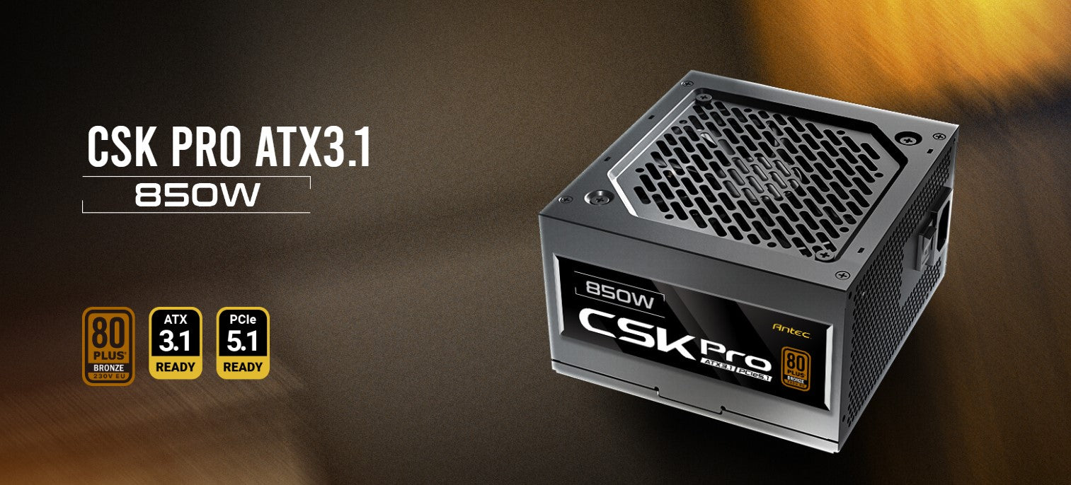 Antec CSK850 PRO Semi-Modular latest ATX 3.1, PCI-E 5.1 for 4090 and 7900xt High image 0