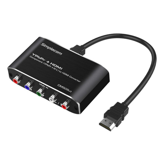 Simplecom CM505v3 Component (YPbPr + Stereo R/L) to HDMI Converter Full HD 1080p image 1