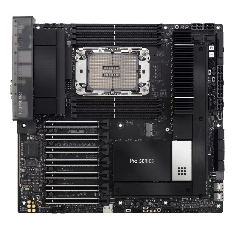 ASUS PRO WS W790E-SAGE SE Intel LGA4677 EEB Workstation Motherboard, PCIe 5.0 x1 image 0