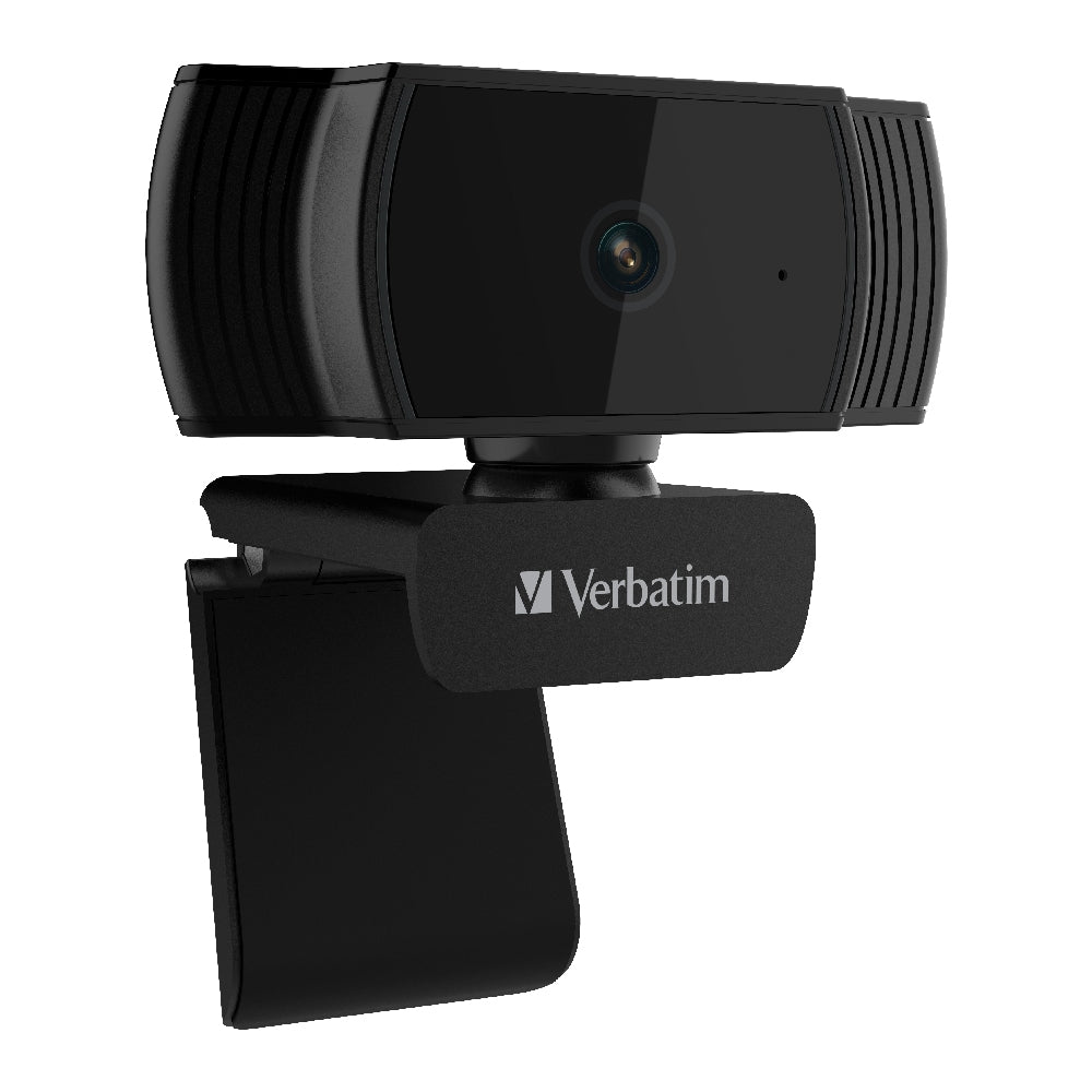 Verbatim Webcam Full HD 1080P with Auto Focus - Black image 2