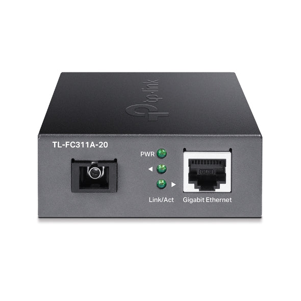 TP-Link TL-FC311A-20 Gigabit WDM Media Converter - IEEE 802.3u 1550nm 20KM 9/125 image 1