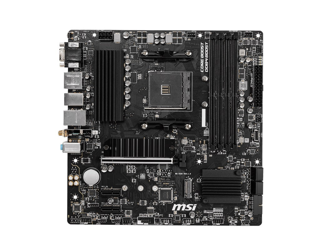 MSI B550M PRO-VDH WIFI AM4 MATX MB 4xDDR4 3xPCIE 2xM.2 HDMI VGA DP RAID LAN 4xSA image 1