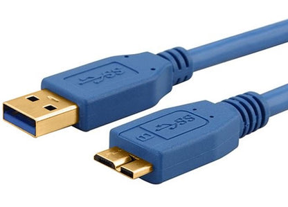Astrotek USB 3.0 Cable 3m - Type A Male to Micro B Blue Colour image 0