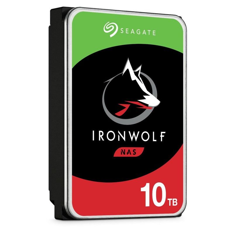 Seagate ST10000VN000 Ironwolf NAS Internal 3.5" 10TB SATA Hard DRive, 6Gb/s, 720 image 0