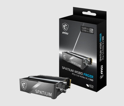 MSI SPATIUM M580 PCIe 5.0 NVMe M.2 FROZR 2TB, PCIe Gen5x4, SEQUENTIAL READ up to image 0