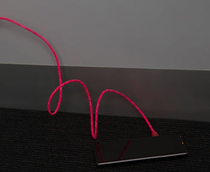 Astrotek 1m LED Light Up Visible Flowing Micro USB Charger Data Cable Pink Charg image 3