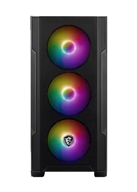 MSI MAG FORGE M100R Micro ATX Case, 1x USB 3.2, 2x USB 2.0, 1x Audio, 1x Mic, 4x image 2