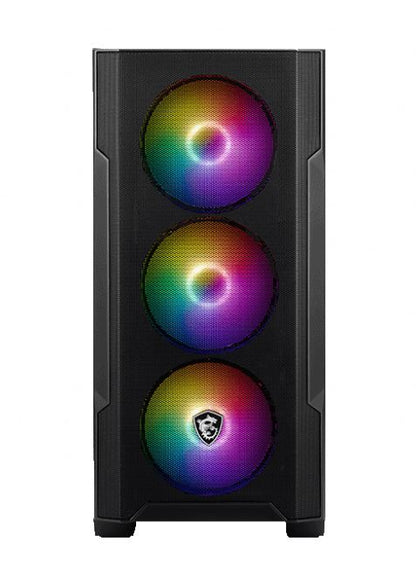 MSI MAG FORGE M100R Micro ATX Case, 1x USB 3.2, 2x USB 2.0, 1x Audio, 1x Mic, 4x image 2