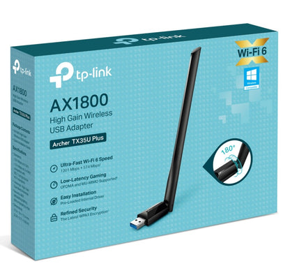 TP-Link Archer TX35U Plus AX1800 High Gain Wireless USB Adapter image 0