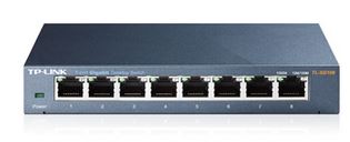 TP-Link TL-SG108 8-Port Gigabit Desktop Switch Steel Case Fanless 11.9Mpps Suppo image 0