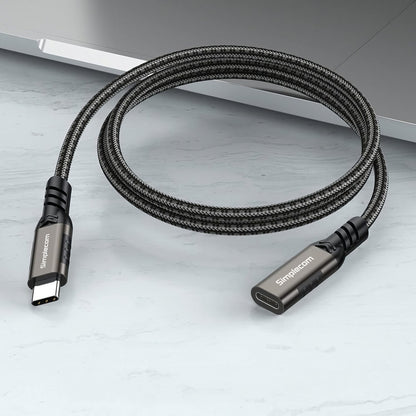 Simplecom CAU605 USB-C Male to Female Extension Cable USB 3.2 Gen2 PD 100W 20Gbp image 2