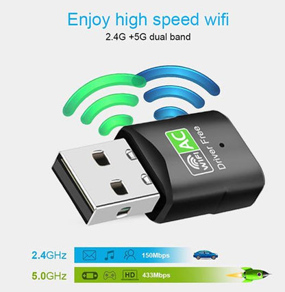 Astrotek AC600 mini Wireless USB Adapter Nano Dual Band WiFi External LAN Networ image 1