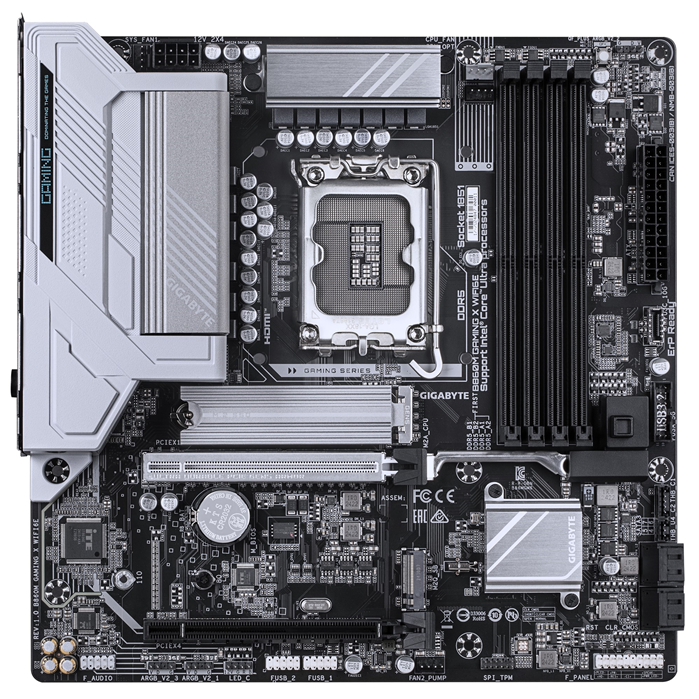 Gigabyte M/B B860M GAMING X WIFI6E 1.0, Intel ® B860, 4 x DDR5 up to 256 GB, 1x image 1