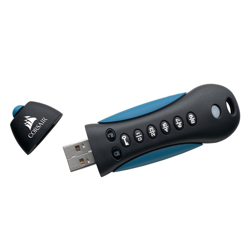 Corsair Padlock 3 64GB Secure USB 3.0 Flash Drive with Keypad - Secure 256-bit H image 1