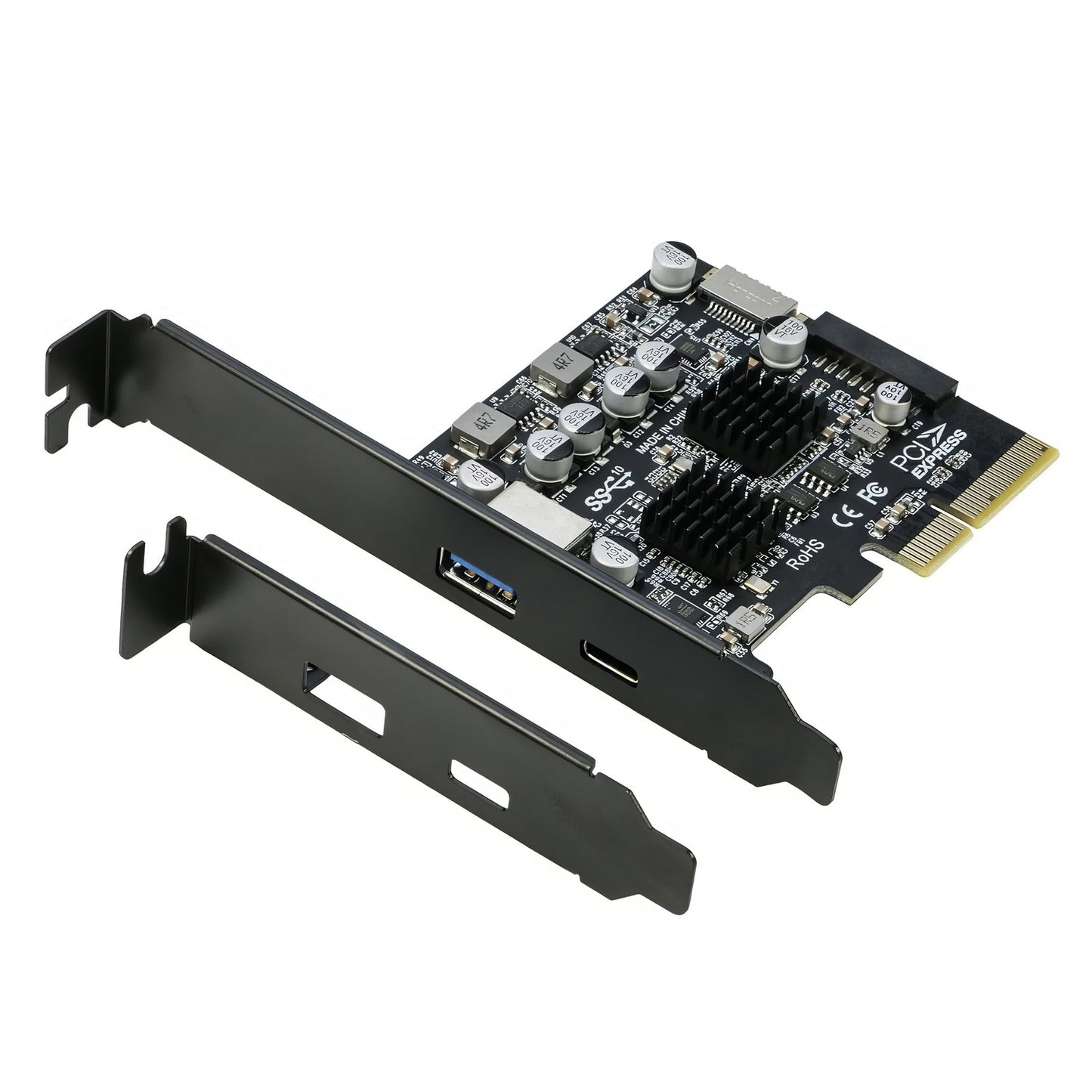 Simplecom EC315 PCIe x4 to 4-Port USB 3.2 Gen II 10Gbps Type-C and Type-A with F image 0