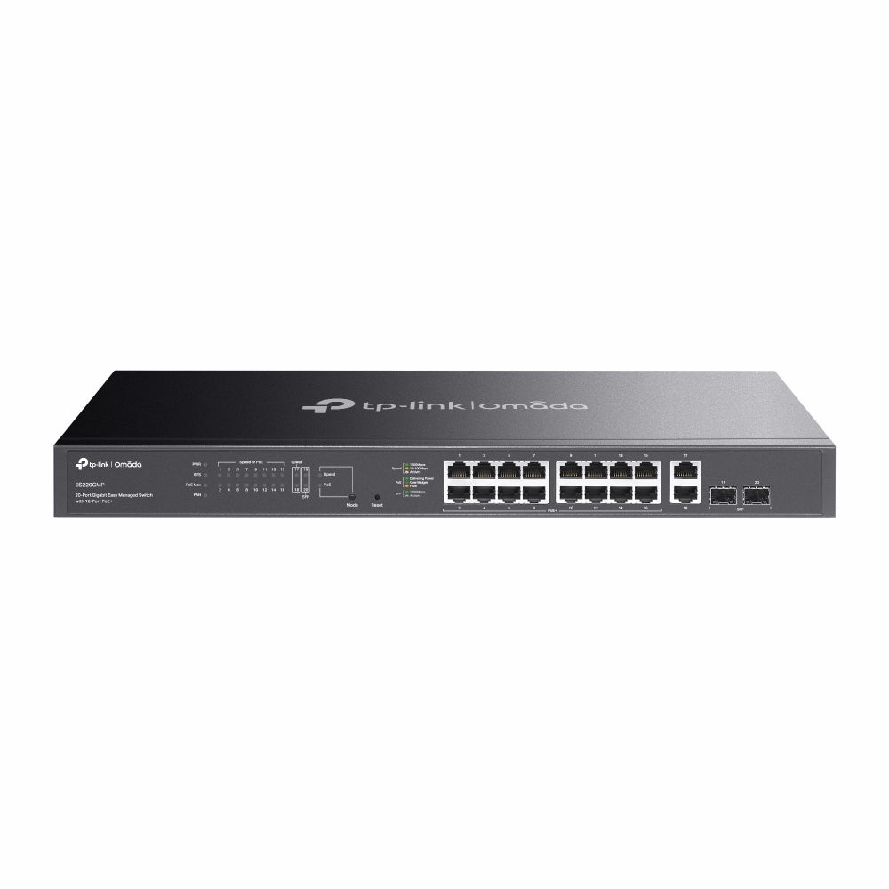 TP-Link ES220GMP Omada 20-Port Gigabit Easy Managed Switch with 16-Port PoE+ image 0