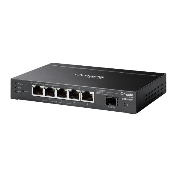 TP-Link SG2206MP Omada Access 6-Port Gigabit Switch with 4-Port PoE+ image 2