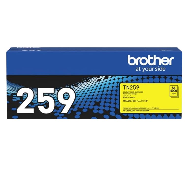 Brother TN-259Y **NEW** YELLOW SUPER HIGH YIELD CARTRIDGE TO SUIT MFC-L8390CDW/H image 1