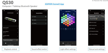 Edifier QS30 Black GTM Deck Version 03 Computer / Tabletop Bluetooth Speaker 2.5 image 2