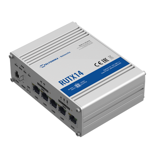 Teltonika 4G LTE CAT12 Industrial Cellular Router, Instant LTE Failover, Dual Ba image 0