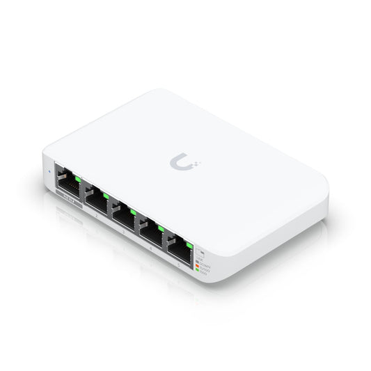 Ubiquiti USW Flex Mini, UniFi, Layer 2 Gigabit Switch, 5x GbE RJ45 Ports, Power image 0