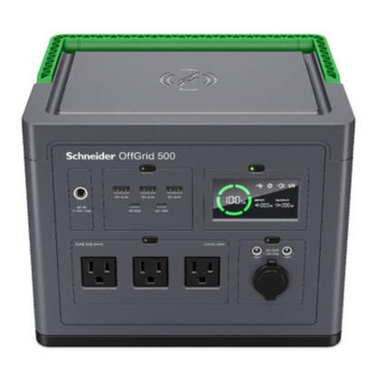 APC OffGrid Portable Power Station 500, 120V, 517Wh Lithium-ion, LCD, 3 NEMA, Si image 2
