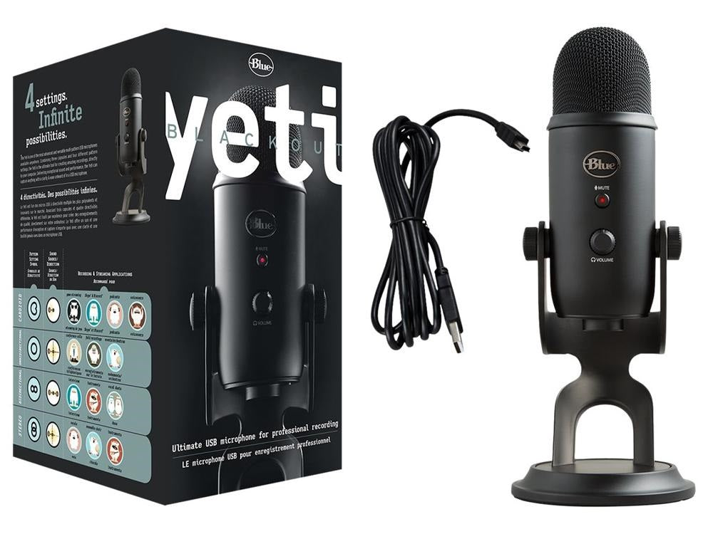 Logitech YETI Premium Multi-Pattern USB Microphone with Blue VO!CE 2-Year Limite image 0