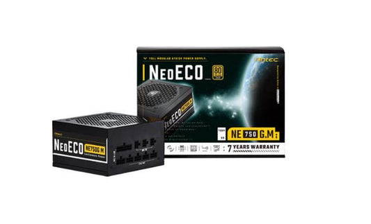 Antec NE 750w 80+ Gold, Fully-Modular, LLC DC, 1x EPS 8PIN, 120mm Silent Zero RP image 0