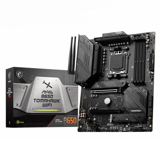 MSI MAG B650 TOMAHAWK WIFI AMD AM5 ATX Motherboard, 4x DDR5 ~64GB, 1x PCI-E x16, image 0