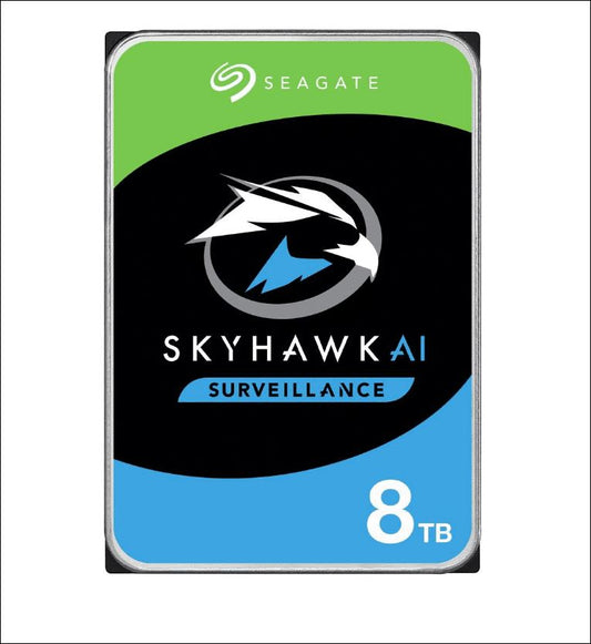 Seagate 8TB 3.5' SkyHawk Surveillance AI, SATA3 6Gb/s,16 AI streams,256MB Cache image 0
