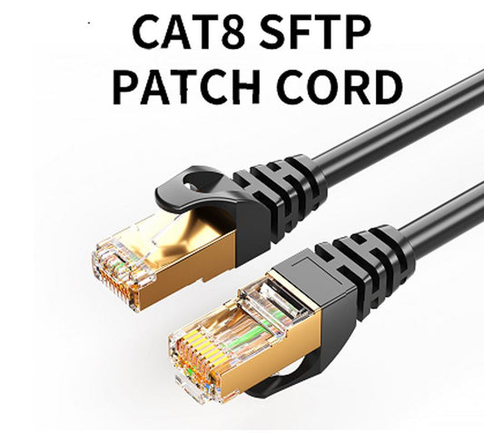 8Ware CAT8 Cable 2m - Grey Color RJ45 Ethernet Network LAN UTP Patch Cord Snagle image 0