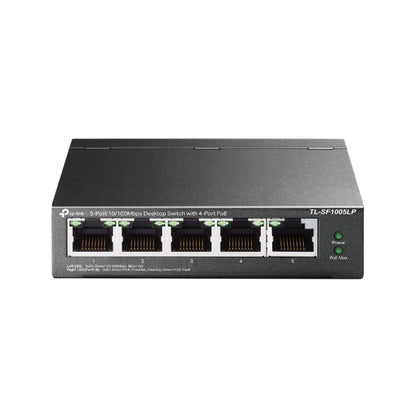 TP-Link TL-SF1005LP 5-Port 10/100Mbps Desktop Switch with 4-Port PoE 41W IEEE 80 image 1
