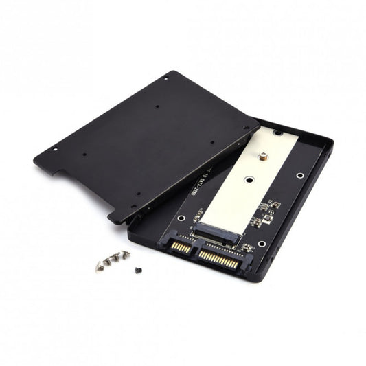 Simplecom SA102 NGFF M.2 (B Key) to 7mm 2.5' SATA Converter Enclosure Aluminium image 1