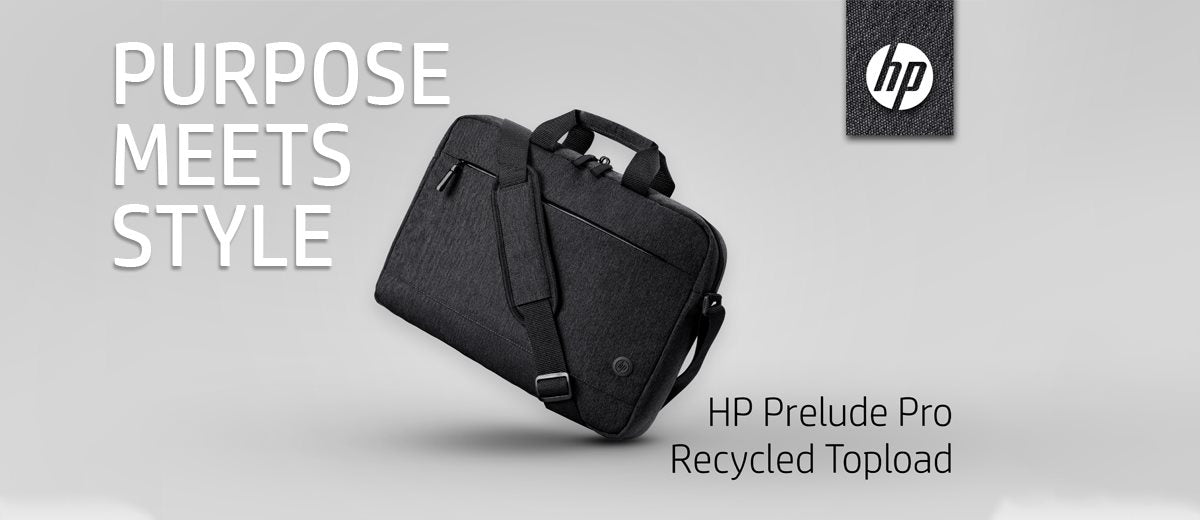 HP 15.6' Prelude Pro Recycle Top Load Carry Case Laptop Bag Recycled Fabric Stra image 3